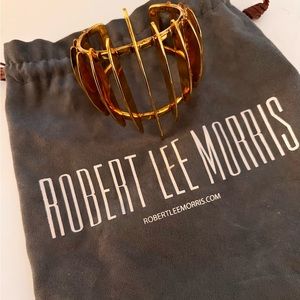 ROBERT LEE MORRIS Gold Vermeil cuff bracelet